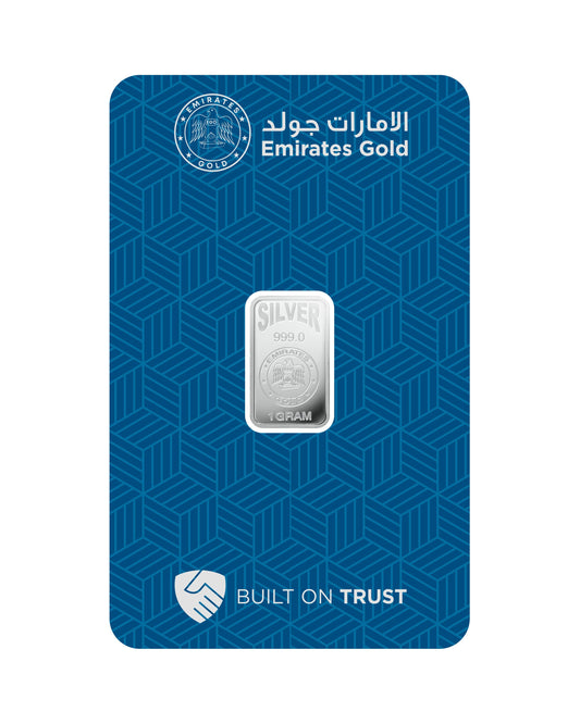 Emirates Gold 1g Silver Bar – Certified Bar