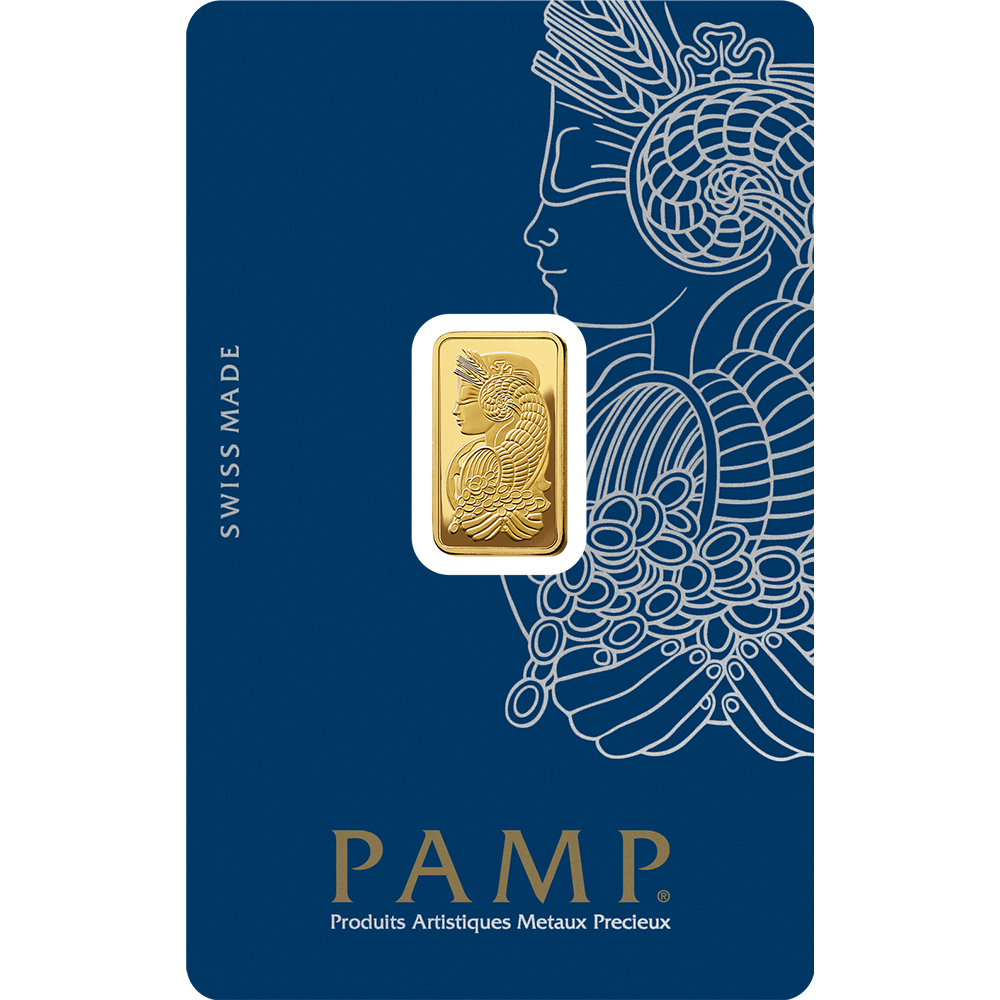 PAMP 2.5g Gold Bar 24K 999 Purity