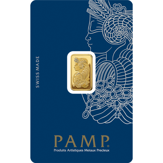 PAMP 2.5g Gold Bar 24K 999 Purity