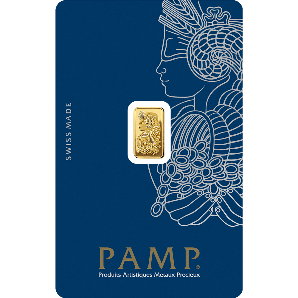 PAMP 1g Gold Bar 24K 9999 Purity