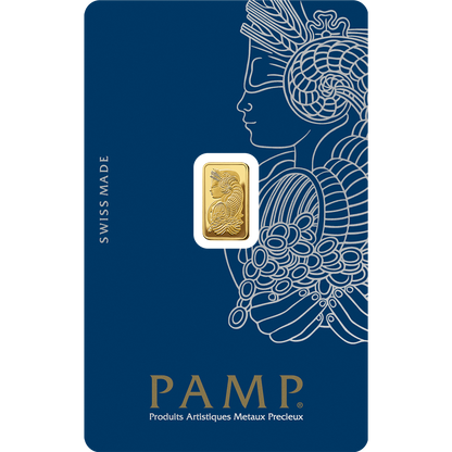 PAMP 1g Gold Bar 24K 9999 Purity