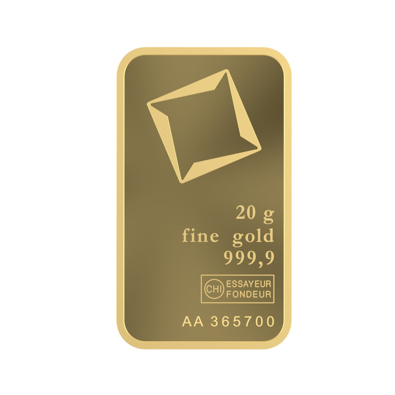 Valcambi Suisse 20g Gold Bar – Certified Bar
