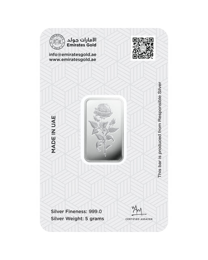 Emirates Gold 5g Silver Bar – Certified Bar