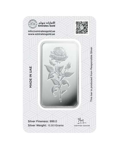 Emirates Gold Half Ounce Silver Bar – Certified Bar