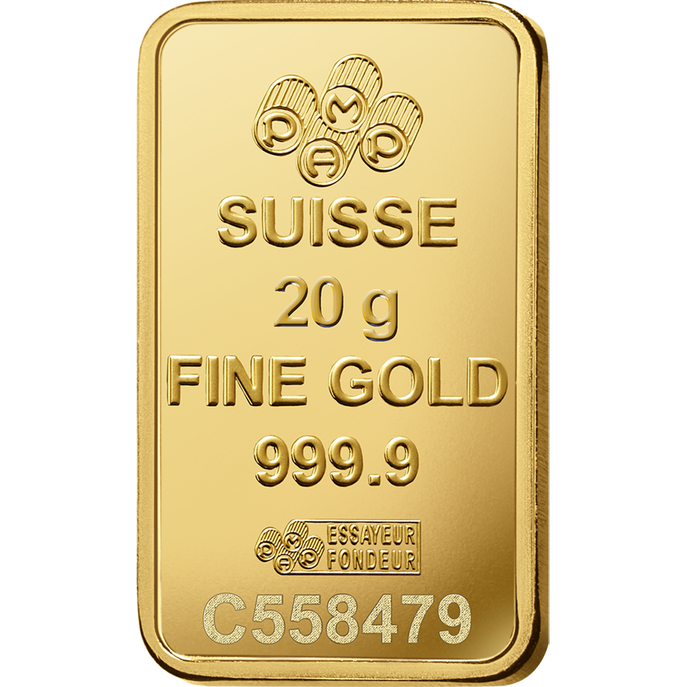 PAMP 20g Gold Bar 24K 9999 Purity- WITH INVOICE