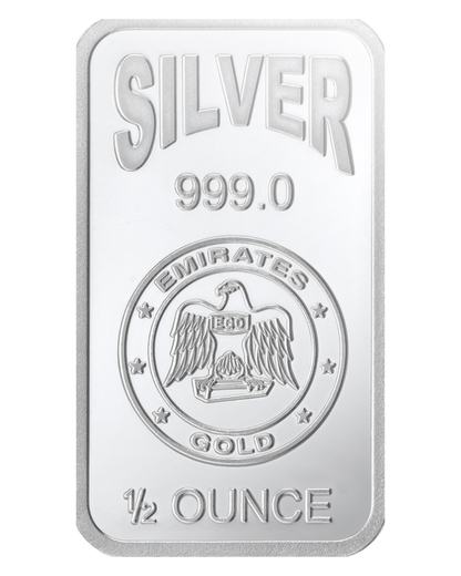 Emirates Gold Half Ounce Silver Bar – Certified Bar