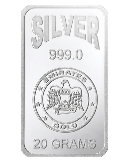 Emirates Gold 20g Silver Bar – Certified Bar