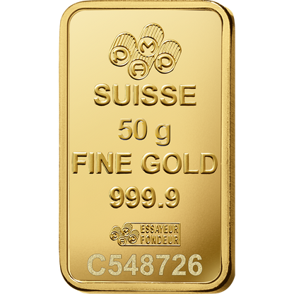 PAMP 50g Gold Bar 24K 9999 Purity- WITH INVOICE