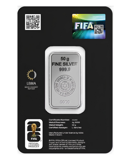 PAMP FIFA World Cup 2026 50g Silver Bar – 999.9