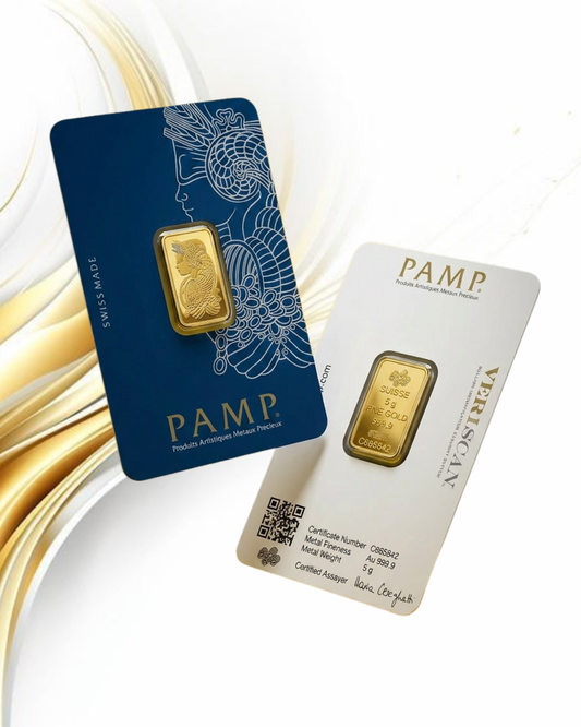 PAMP 5g Gold Bar 24K 9999 Purity- WITH INVOICE