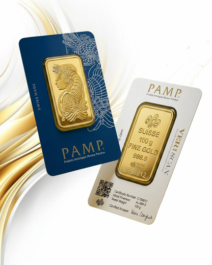 PAMP 100g Gold Bar 24K 9999 Purity- WITH INVOICE