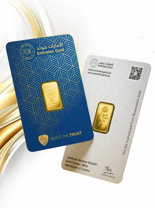 Emirates Gold 2.5g Gold Bar – Certified Bar