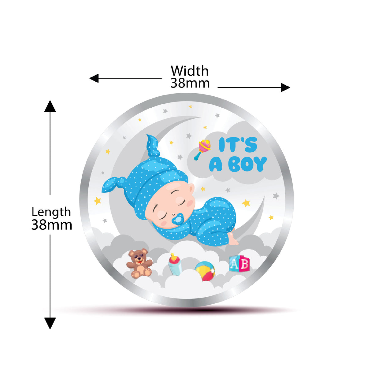 Coin Dinar 9999 Pure Silver Baby Boy Collectible Gift Coin 20g
