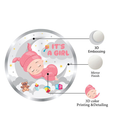 Coin Dinar 999.9 Pure Silver Baby Girl Collectible Gift Coin 100g