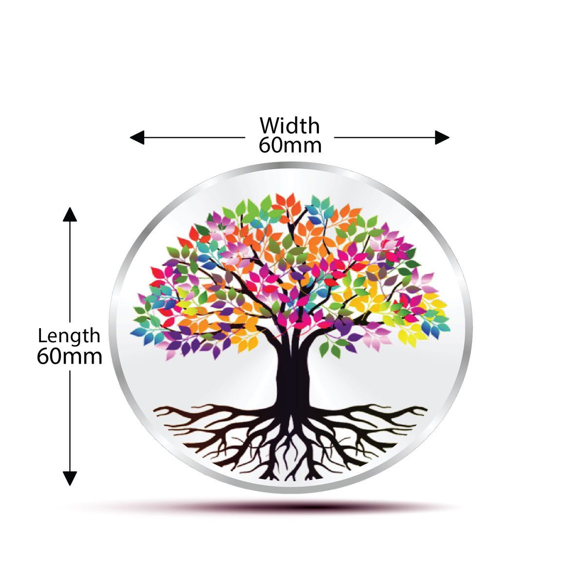 Coin Dinar 999.9 Pure Silver Banyan Tree Collectible Gift Coin 100g