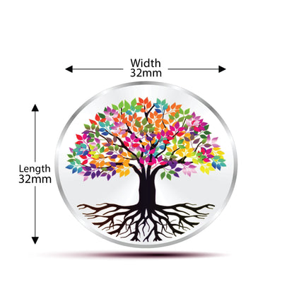 Coin Dinar 999.9 Pure Silver Banyan Tree Collectible Gift Coin 10g