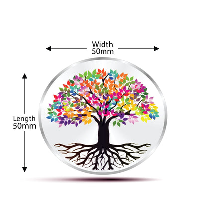 Coin Dinar 999.9 Pure Silver Banyan Tree Collectible Gift Coin 50g