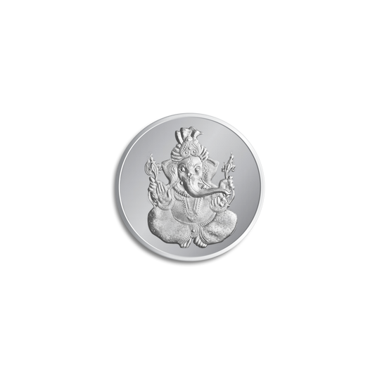 Emirates Gold 999 Pure Silver Lord Ganesh Collectible Gift Coin 5g