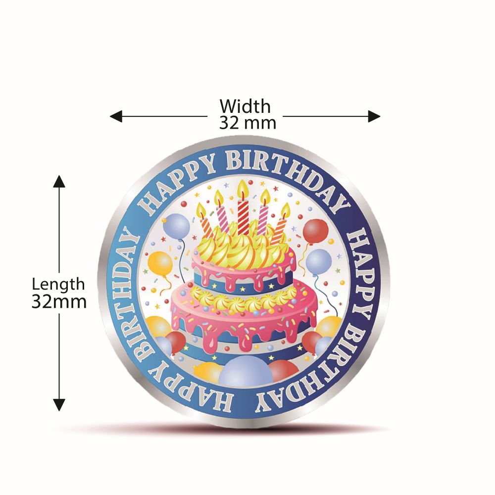 Coin Dinar 999.9 Pure Silver Happy Birthday Collectible Gift Coin 10g