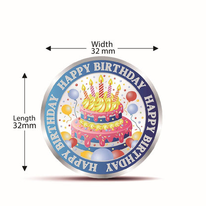 Coin Dinar 999.9 Pure Silver Happy Birthday Collectible Gift Coin 10g