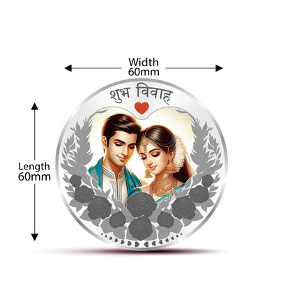 Coin Dinar 999.9 Pure Silver Wedding Collectible Gift Coin 100g